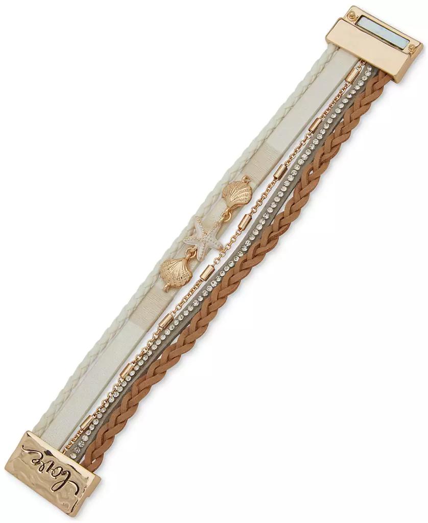 Lonna & Lilly Gold-Tone Sea-Motif Multi-Row Wrap Bracelet