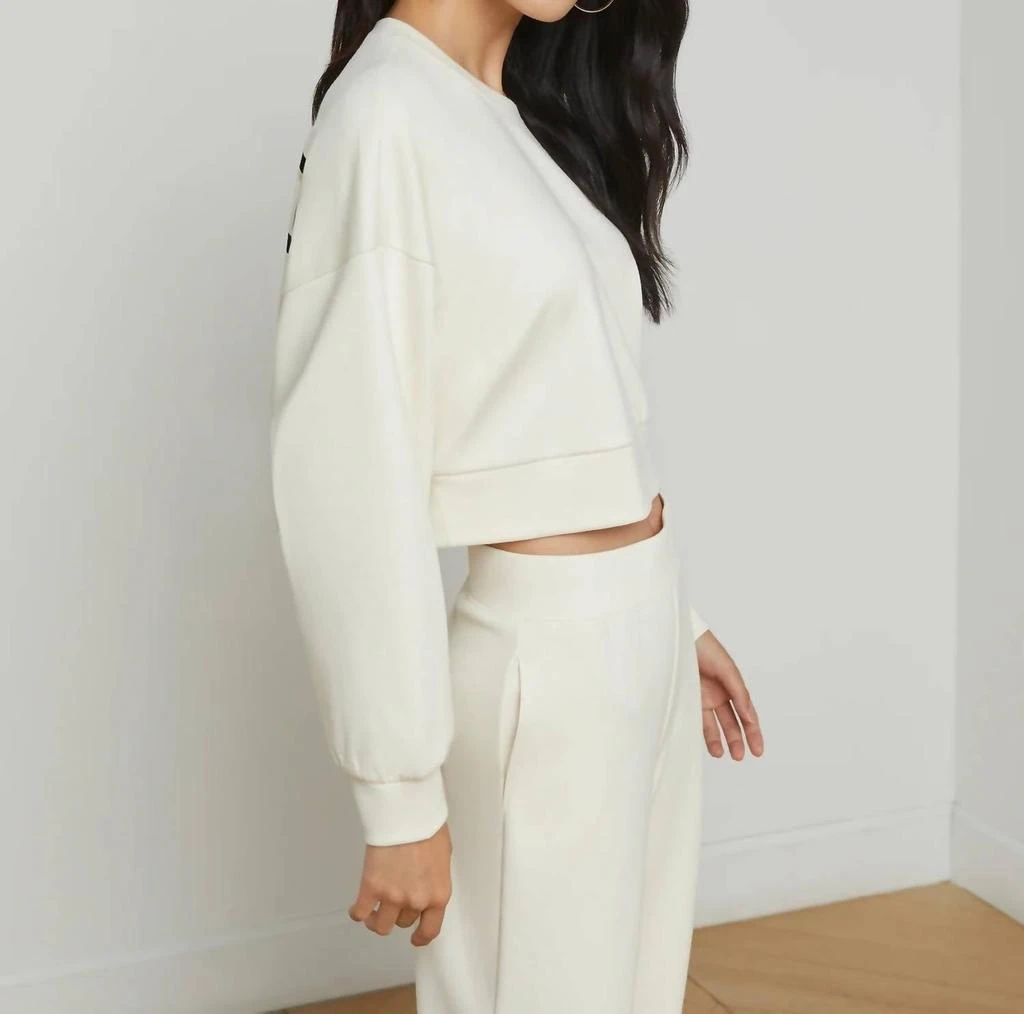L'Agence L'Agence - Luvia Cropped Sweatshirt 3