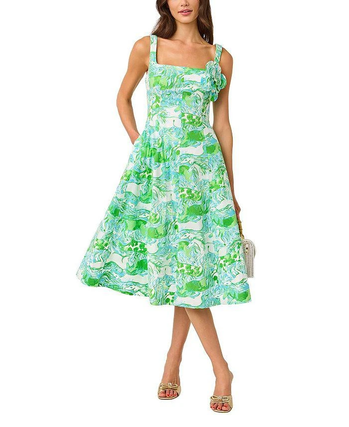 midi floral corset dress Wedelia Floral Bustier Midi Dress