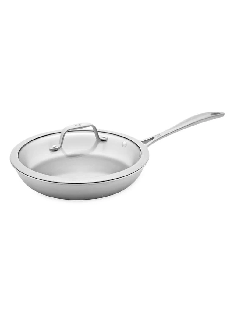 ZWILLING J.A. Henckels Spirit 3 Ply 9.5'' Stainless Steel Fry Pan with Lid 1