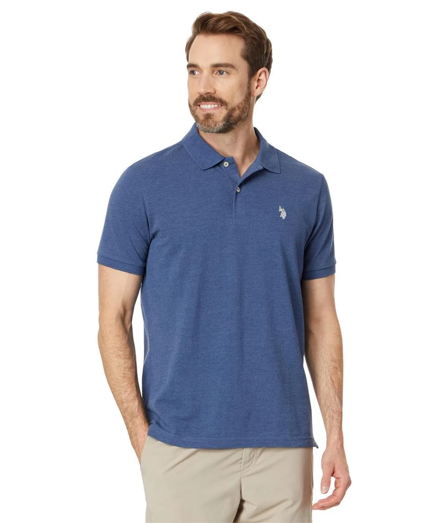 U.S. POLO ASSN. Solid Cotton Pique Polo with Small Pony 1
