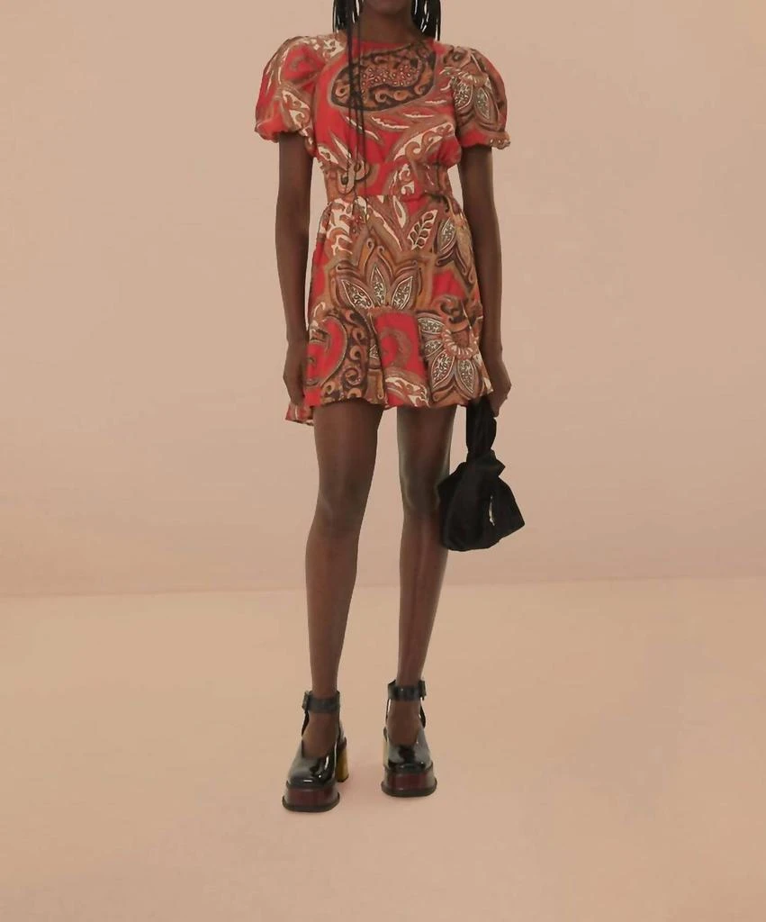 Farm Rio Farm Rio - Leopard Paisley Mini Dress 2