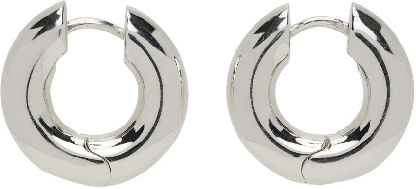 Sophie Buhai Silver Large Bagel Hoops 1