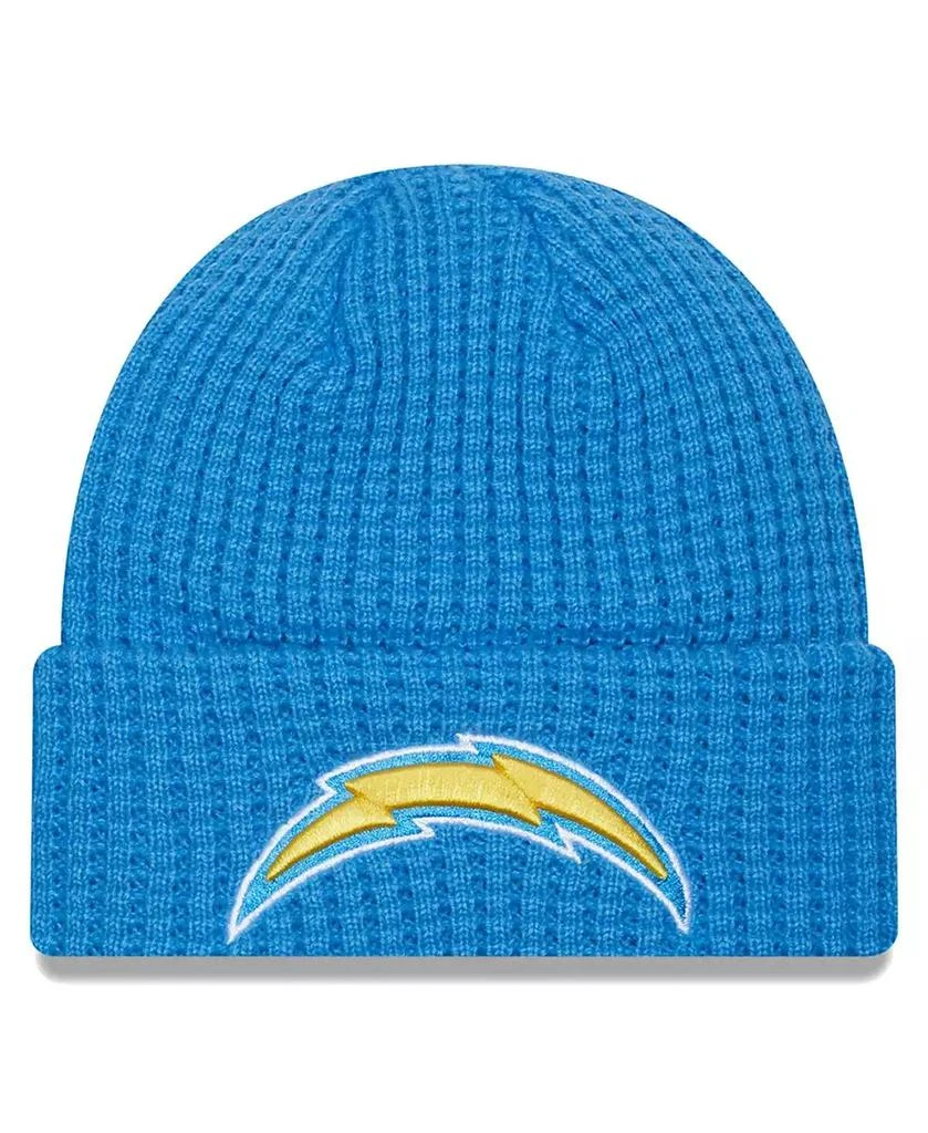 New Era Men's Powder Blue Los Angeles Chargers Prime Cuffed Knit Hat 1