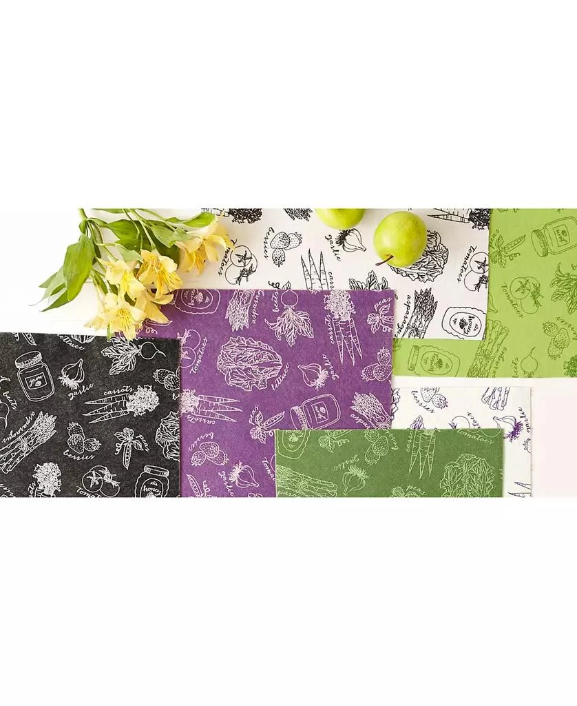 Design Imports Fridge Liner Collection Non-Adhesive, Cut to Fit, 12x24", Eggplant Market, 6 Piece 8