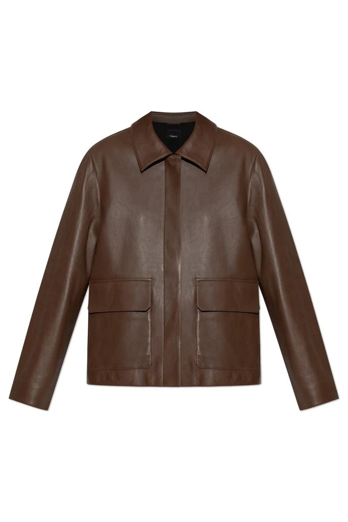 Theory Theory Boxy Leather Jacket 1