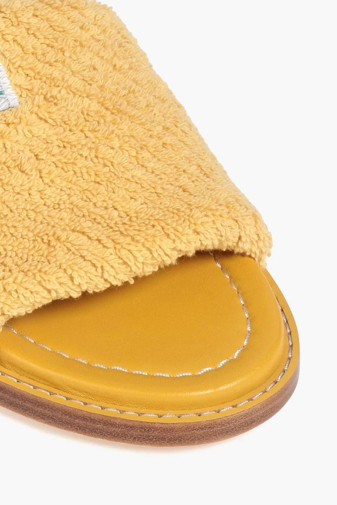 Zimmermann Appliquéd terry slides 4
