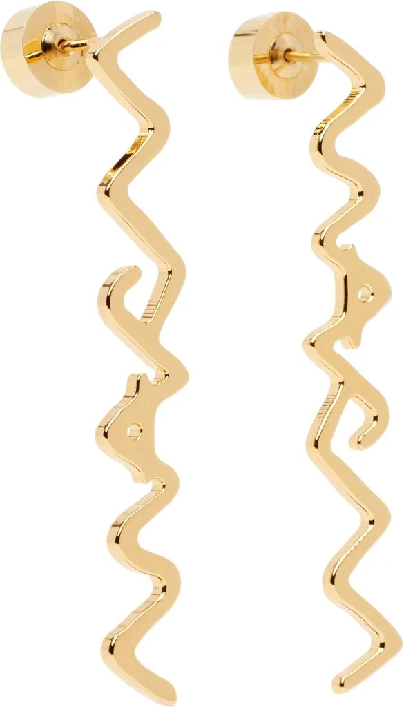 Marni Gold Marni Symbol Earrings 2