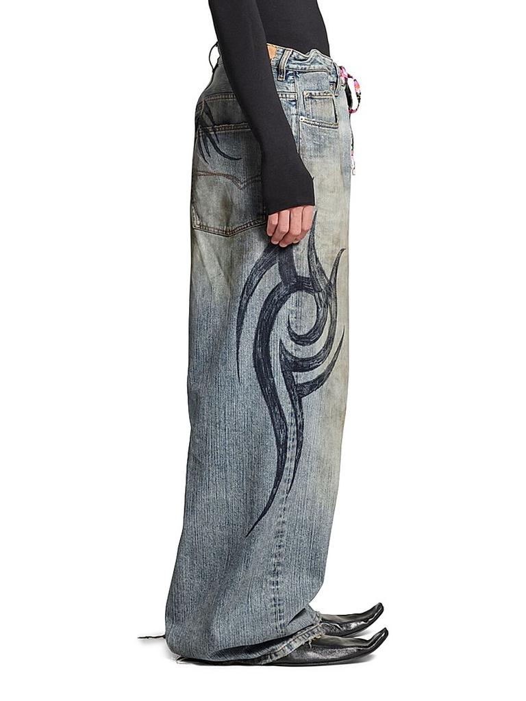 Balenciaga Y2k Stretched Knee Baggy Pants - Free Shipping