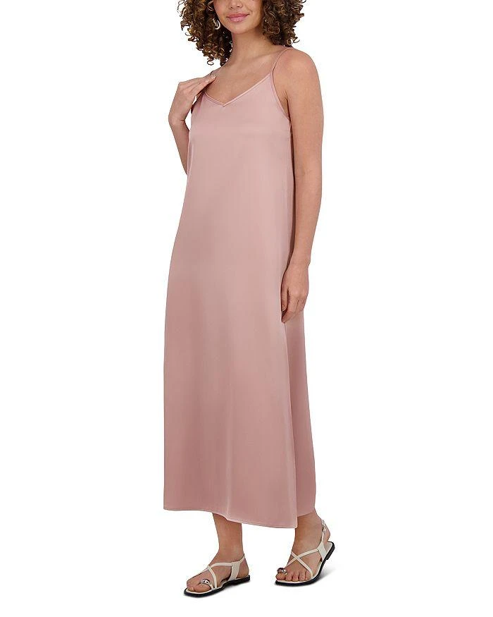 Point Satin A Line Slip Dress 3