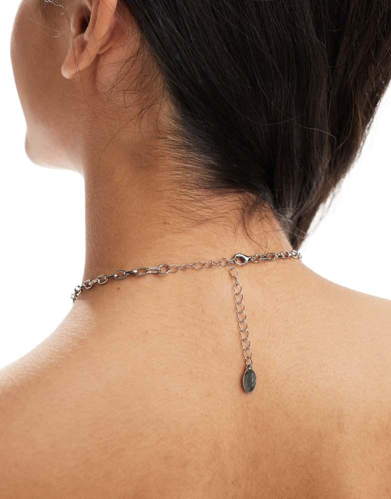 8 Other Reasons 8 Other Reasons rhodium plated large cross pendant necklace
