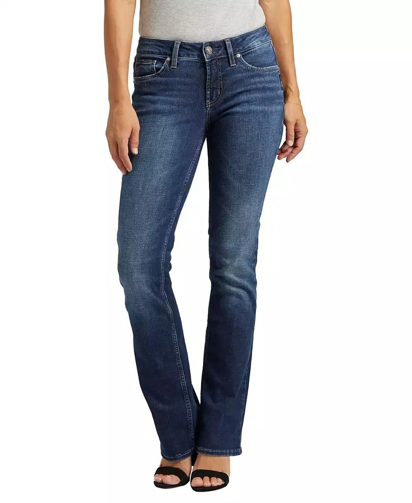 Silver Jeans Co. Suki Mid Rise Stretchy Slim Bootcut Jeans 1