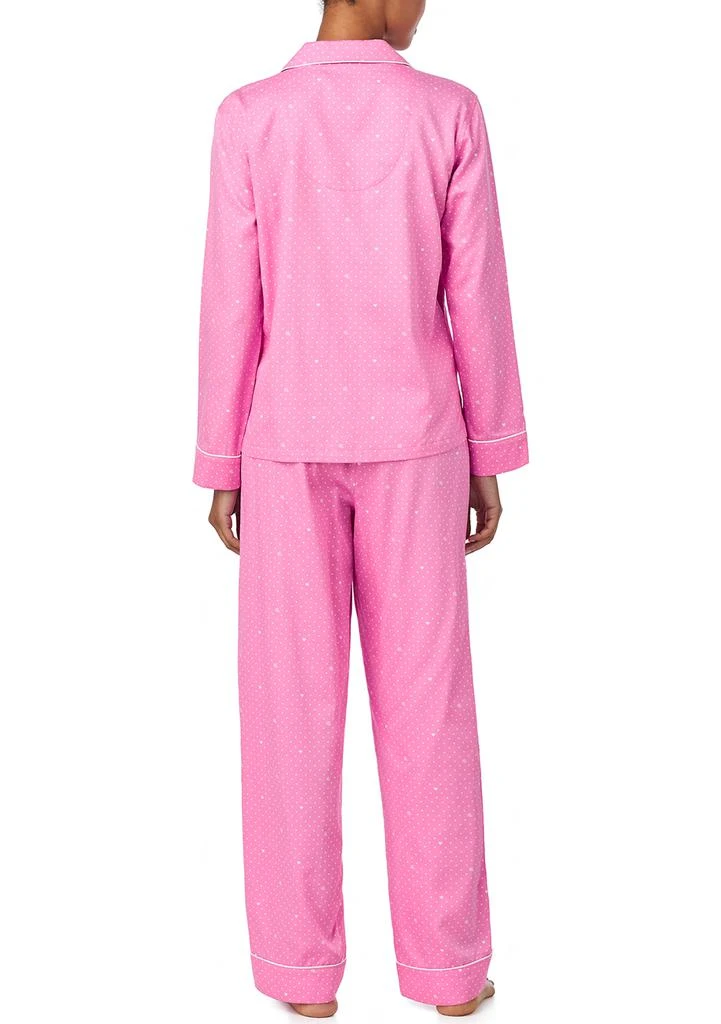 Ralph Lauren Long Sleeve Notch Collar Long Pant Pajama Set 2