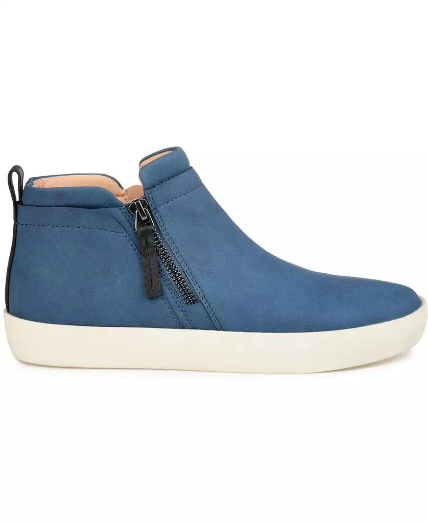 Journee Collection Women's Frankie Side Zip Sneaker 8