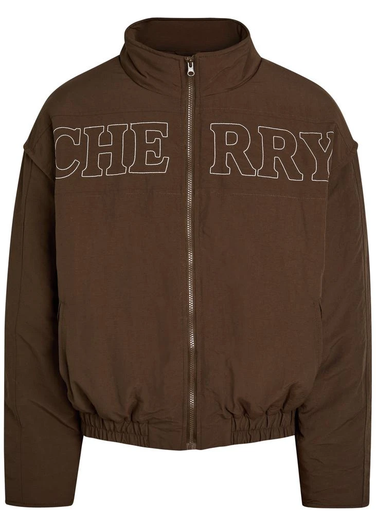 CHERRY LOS ANGELES Pit Crew logo-embroidered padded nylon jacket