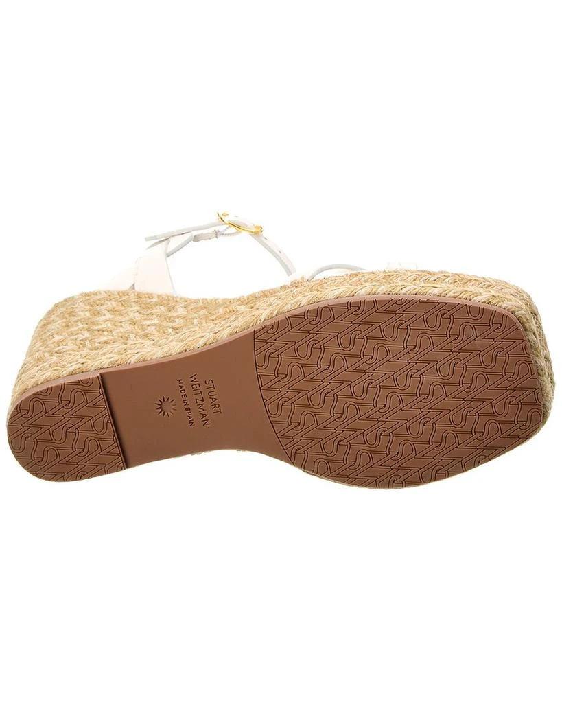 Stuart Weitzman Braida Max Leather Wedge Espadrille 4