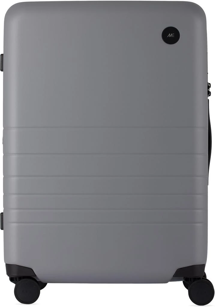 Monos Gray Expandable Check-In Medium Suitcase 1
