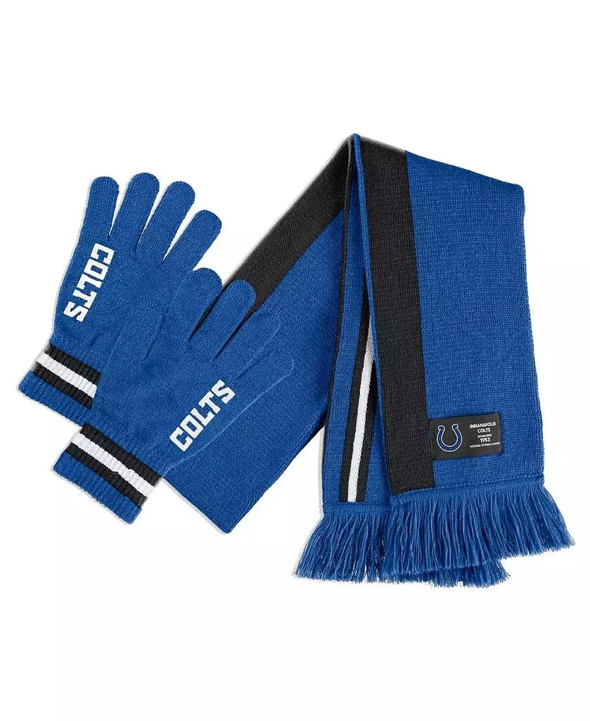 WEAR by Erin Andrews Women's Indianapolis Colts Scarf and Glove Set 1