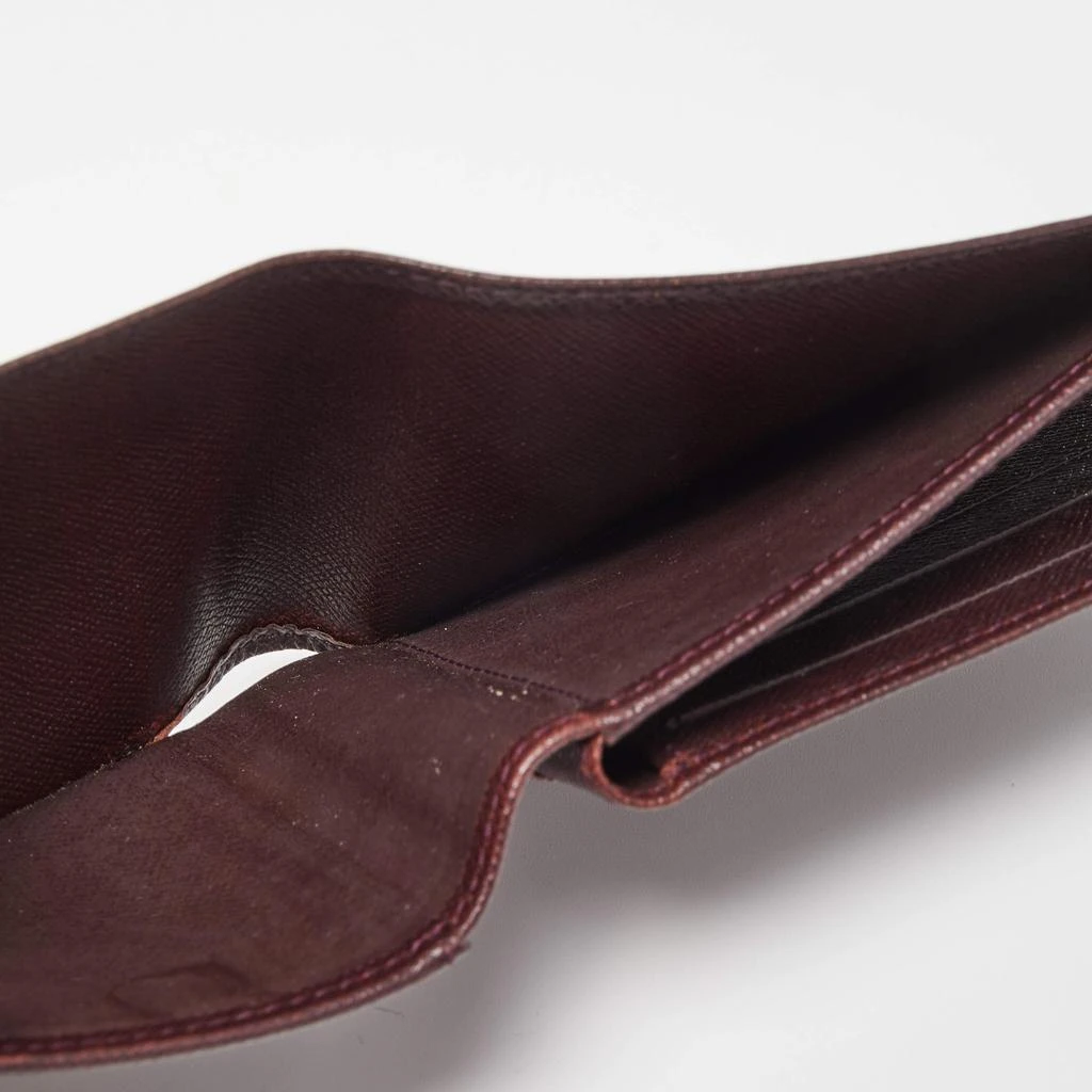 Louis Vuitton Louis Vuitton Burgundy Taiga Leather Bifold Wallet 3