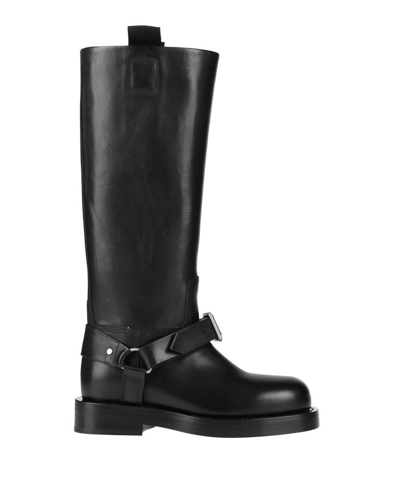 Burberry BLACK LABEL アンクルブーツ Check Panel Leather Ankle Boots in Black - Women | Burberry® Official