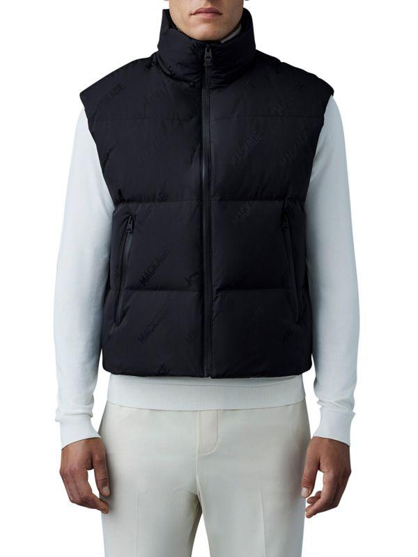 Mackage Larry Jacquard Logo Down Vest