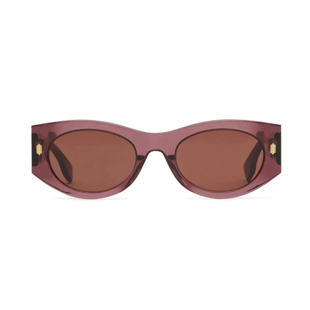 Fendi Eyewear Fendi Eyewear Oval Frame Sunglasses 1