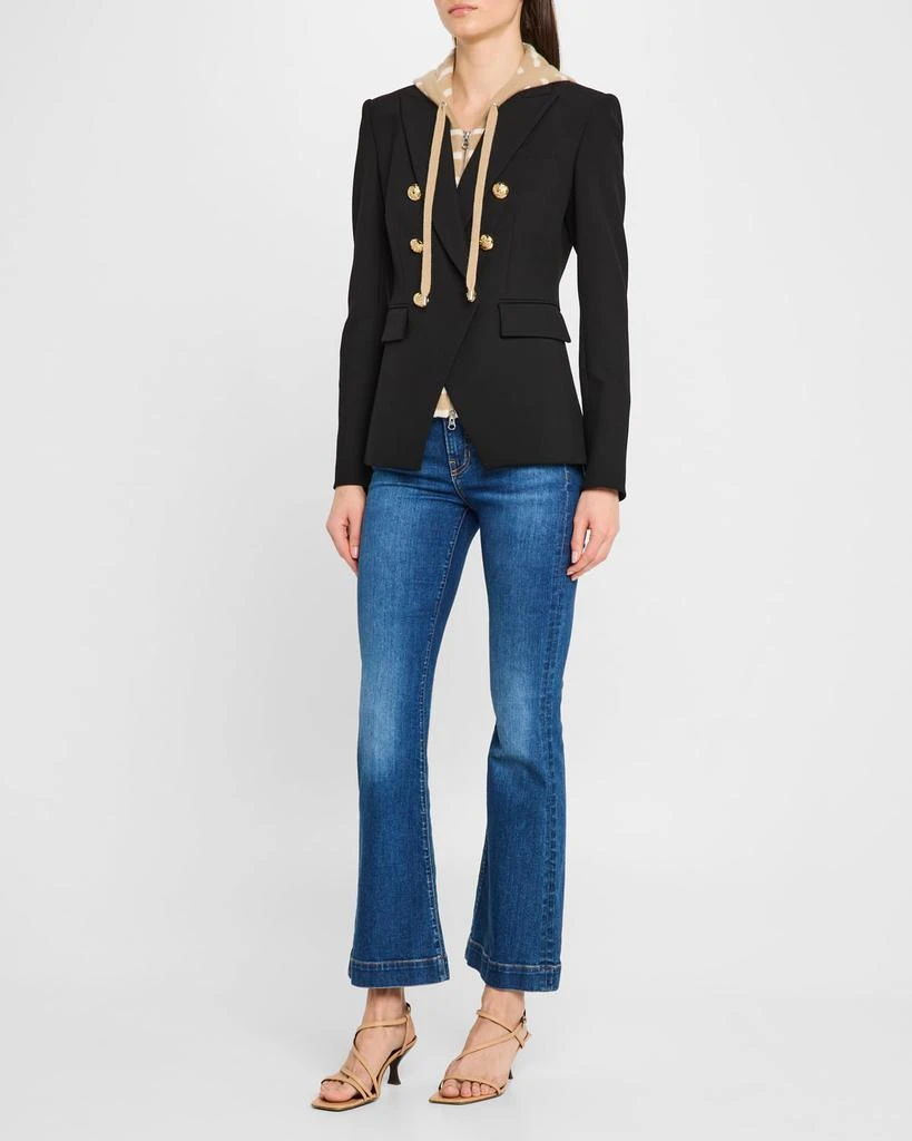 VERONICA BEARD Stripe Cashmere Hoodie Dickey 2