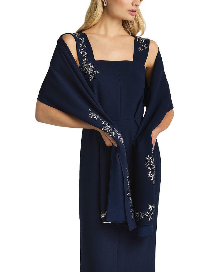 St. John Satin Back Crepe Sequin Scarf