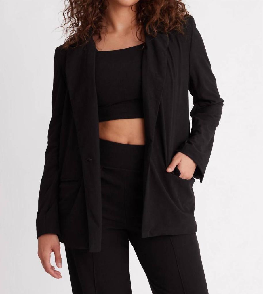 WOLVEN Wolven - Four-way Stretch Onyx Blazer