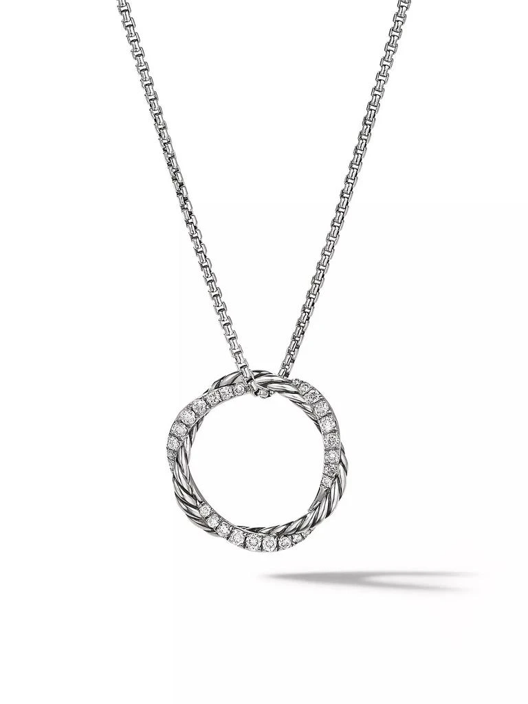 David Yurman Petite Infinity Pendant Necklace with Pavé Diamonds 1
