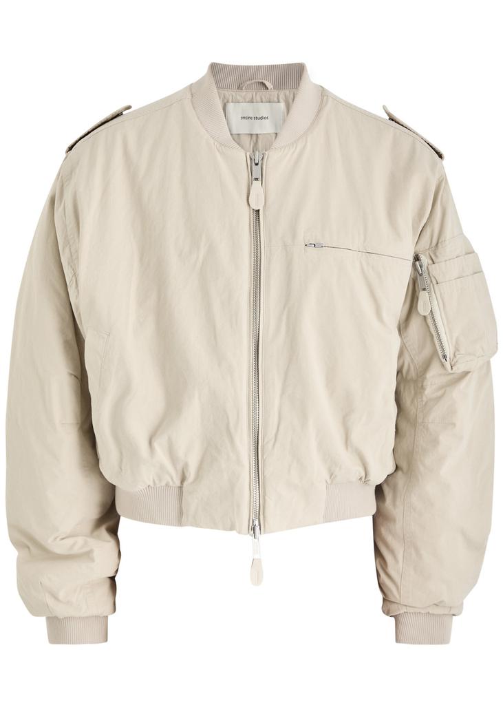 Shop A-4 padded cotton-poplin bomber jacket on Sale at BeyondStyle