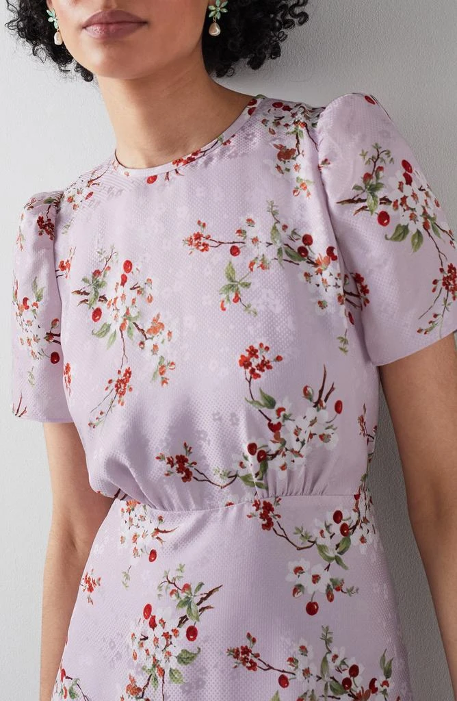 LK Bennett Boyd Cherry Blossom Silk Midi Dress 3