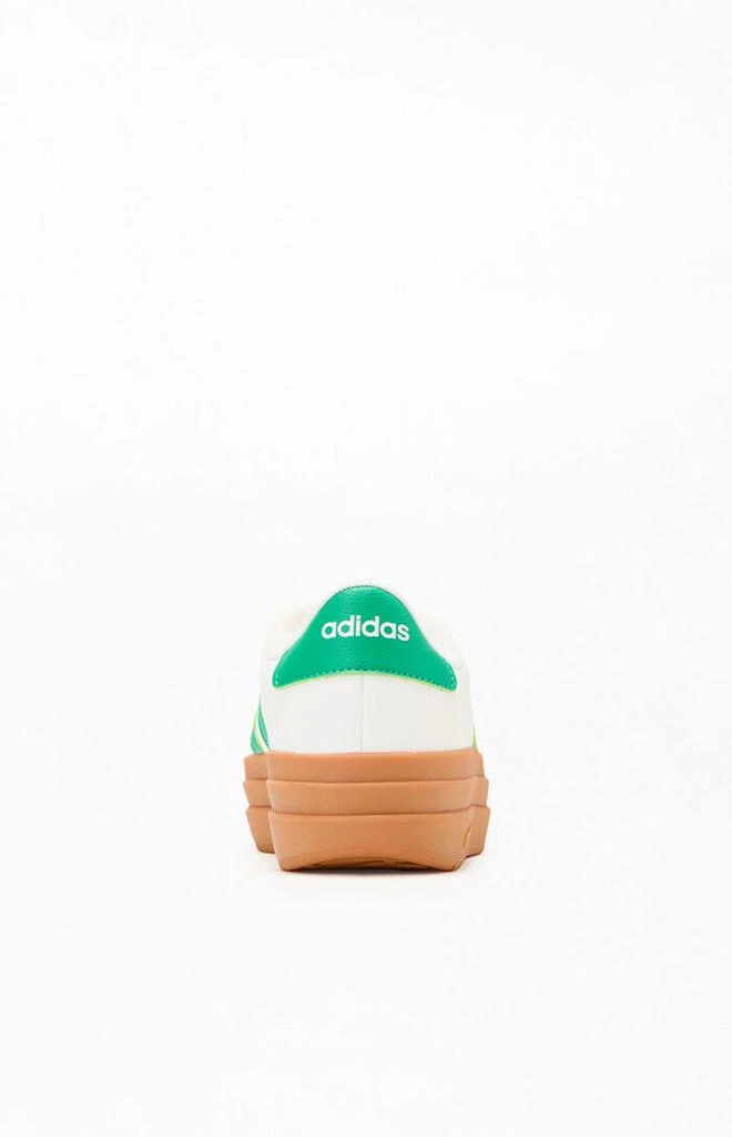 Adidas Women's White & Green VL Court Bold Sneakers 3