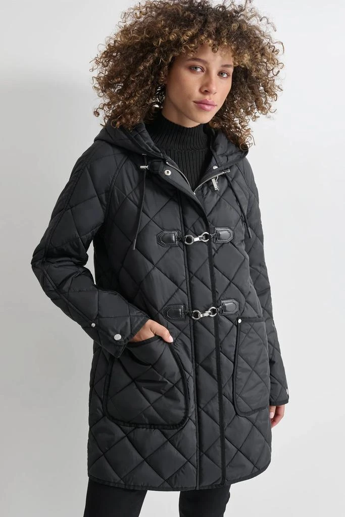 DKNY QUILTED COAT WITH TOGGLE 1
