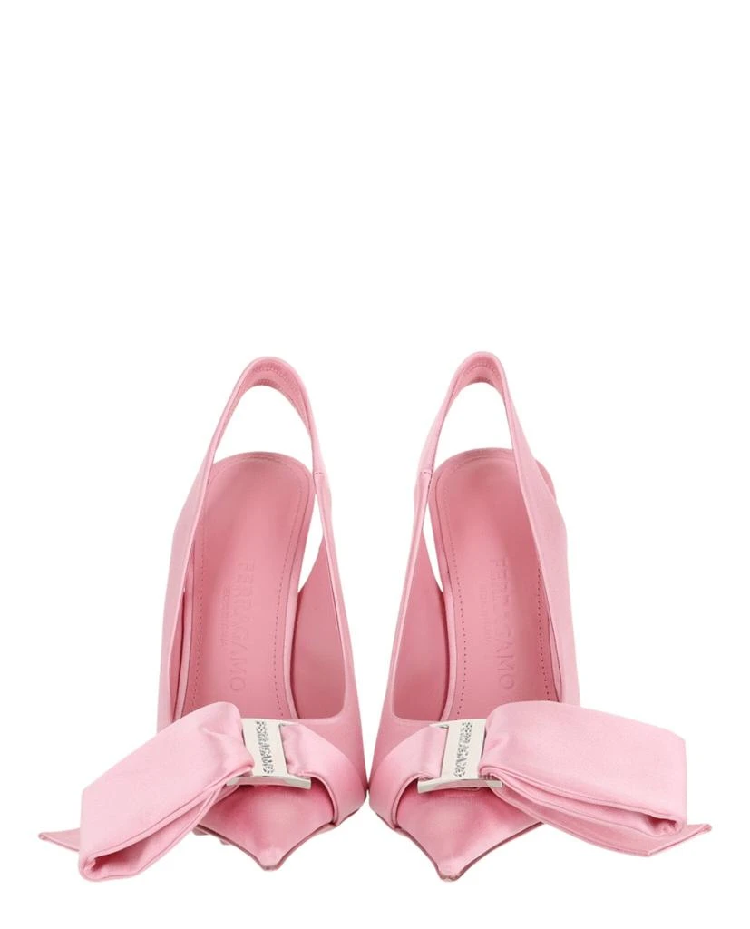Salvatore Ferragamo Erica Satin Slingback Pumps 5