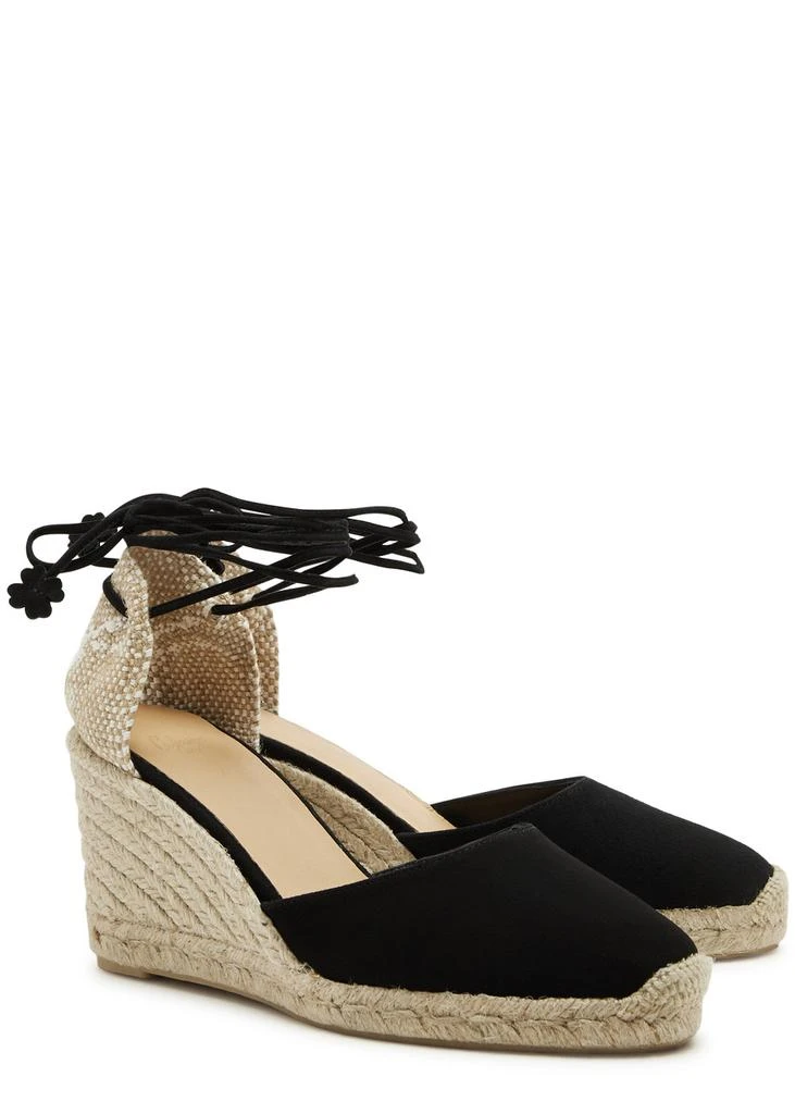 CASTAÑER Carina 80 suede wedge espadrilles 2
