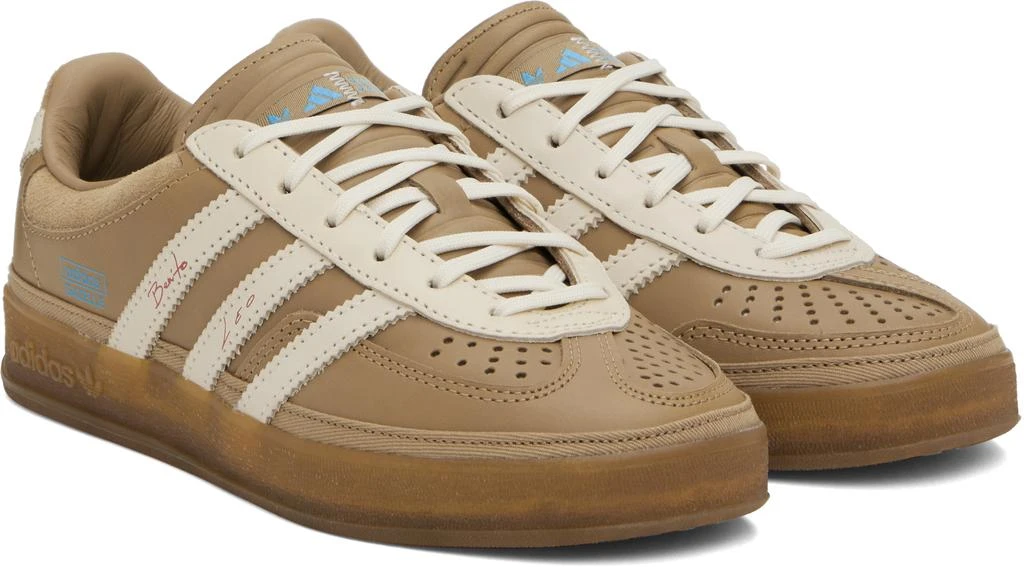 Adidas Tan Bad Bunny x Lionel Messi Edition Gazelle Indoor Sneakers 4