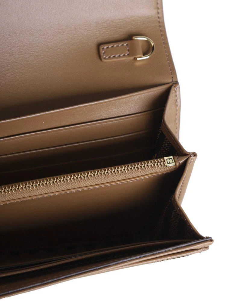 Fendi Fendi Continental Logo Plaque Chained Wallet 4