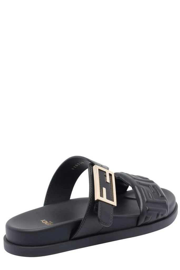 Fendi Fendi Feel FF Embossed Double Band Sandals 2