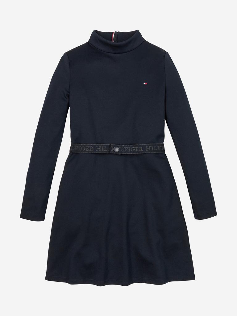 Tommy Hilfiger Tommy Hilfiger Girls Branded Punto Dress in Navy
