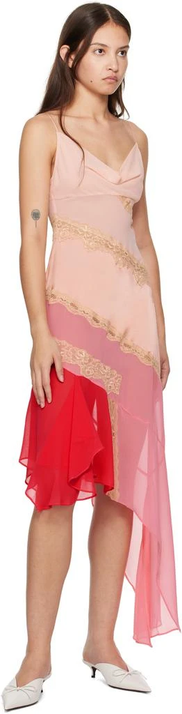 GUIZIO Pink Leah Midi Dress 4