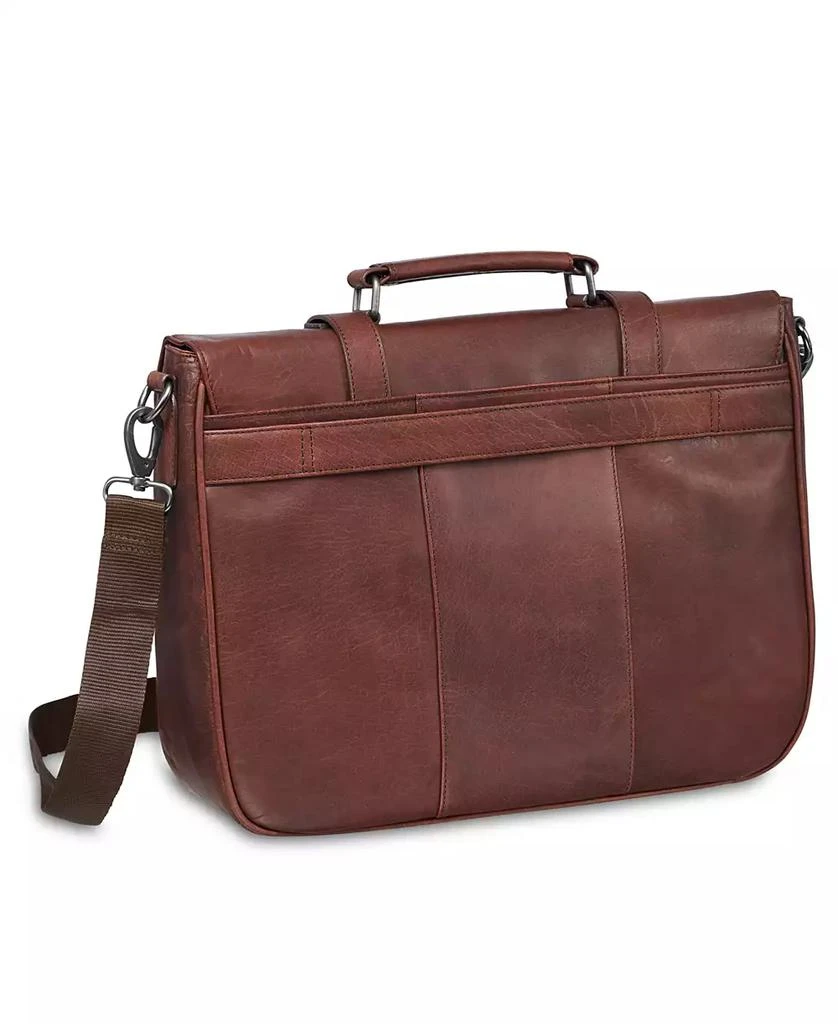 Mancini Leather Goods Buffalo Collection Single Compartment Laptop Briefcase 3