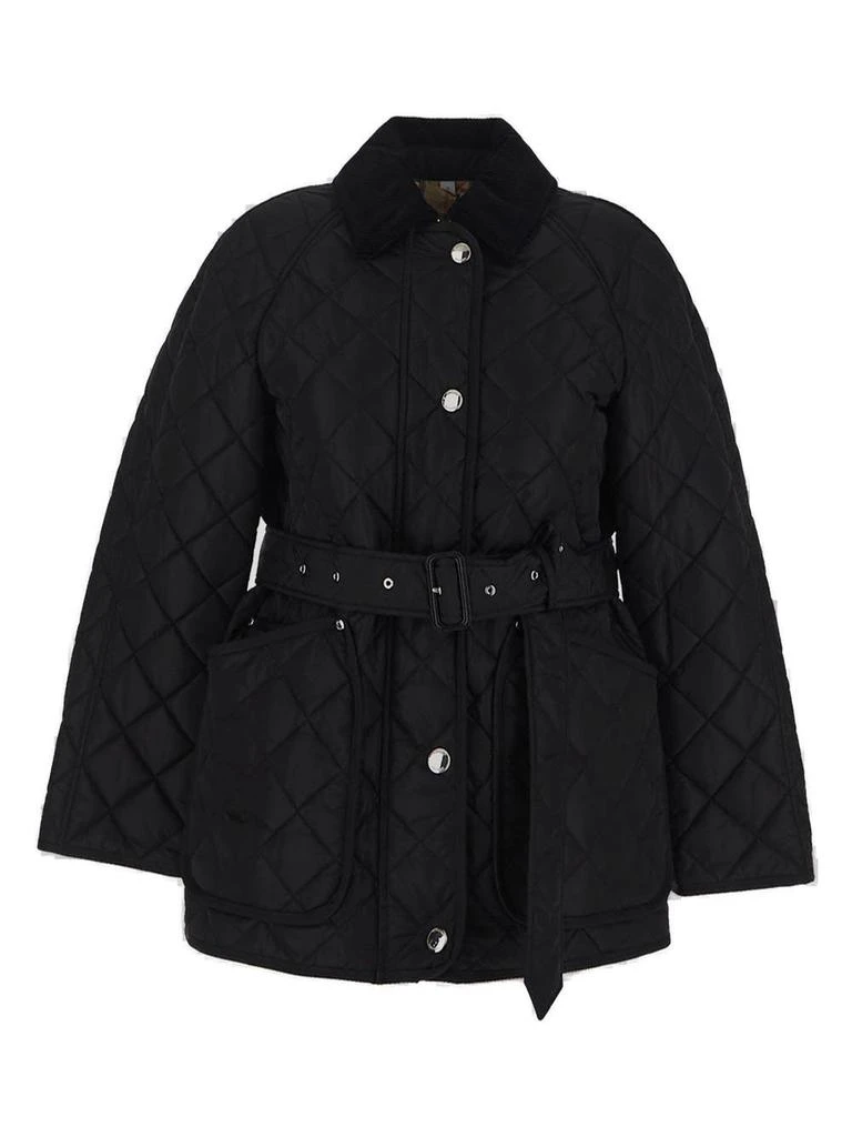 Burberry Burberry Belted Waist Quilted Jacket 1