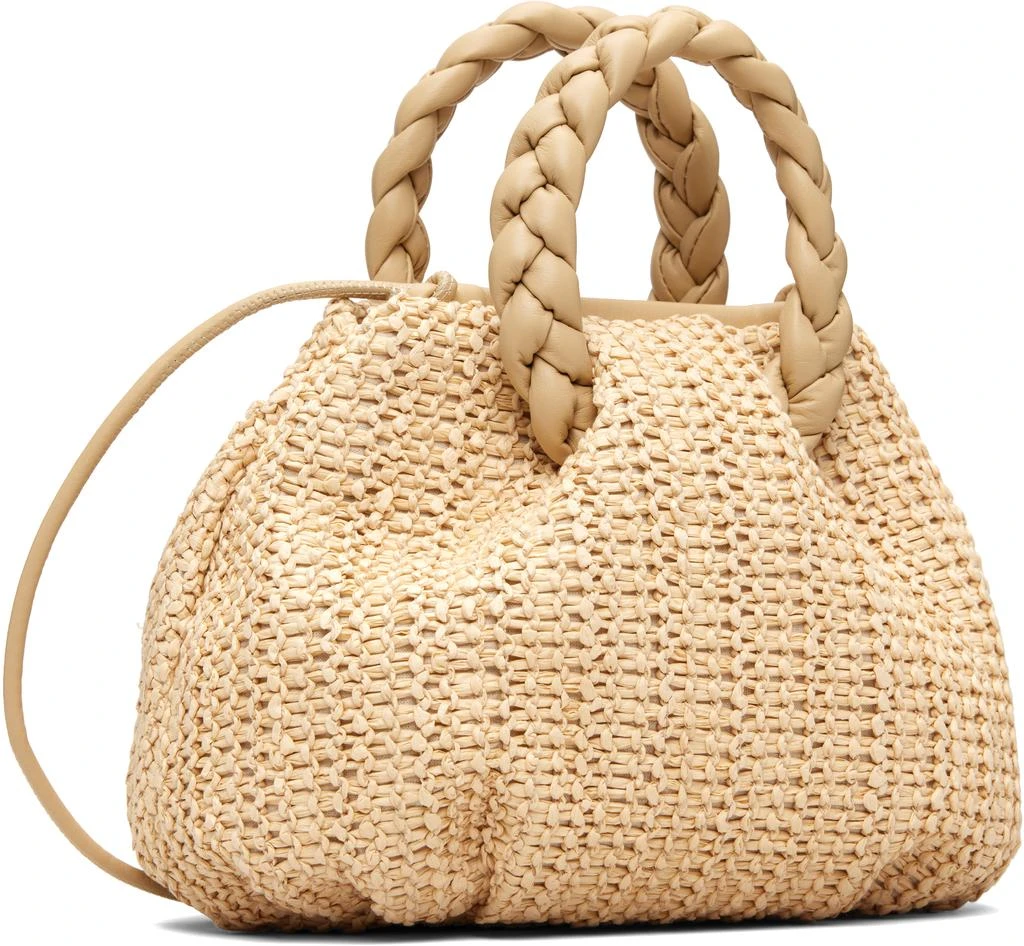Hereu Beige Bombon M Raffia Bag 3