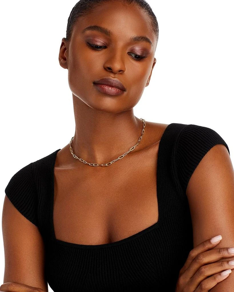 Roberto Coin 18K Yellow Gold Open Link Chain Necklace 2