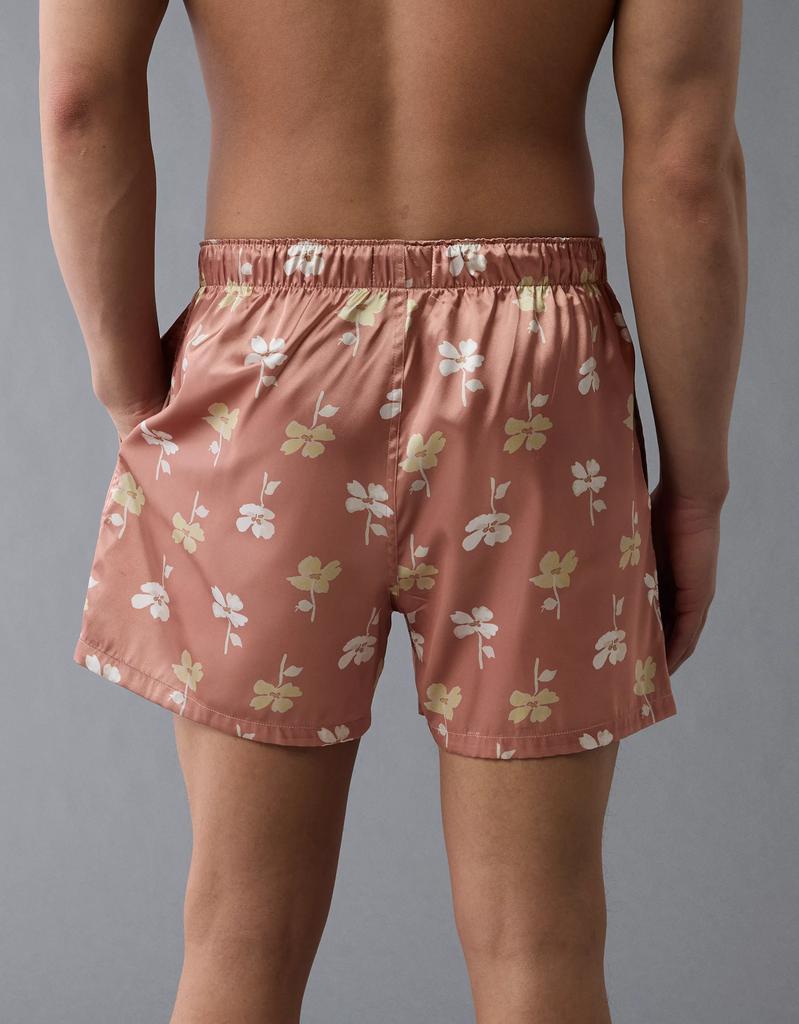 AE AEO Men's Floral Satin Pocket Boxer Short