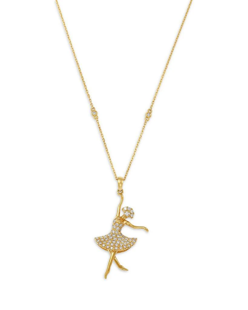 Bloomingdale
s Fine Collection Diamond Ballerina Pendant Necklace in 14K Yellow Gold, 0.55 tcw 1