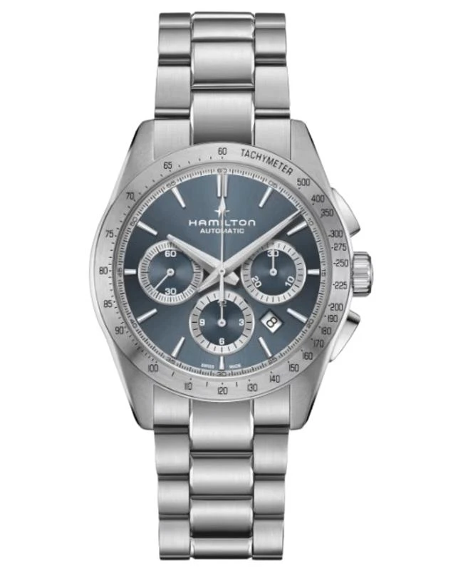 Hamilton Hamilton Jazzmaster Performer Auto Chronograph Blue Dial Steel Men's Watch H36656140 1