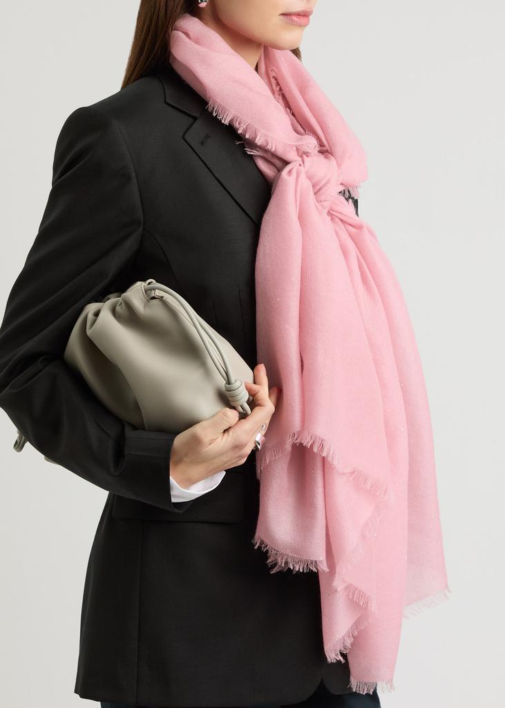 AMA Pure Starlight sequin-embellished cashmere scarf