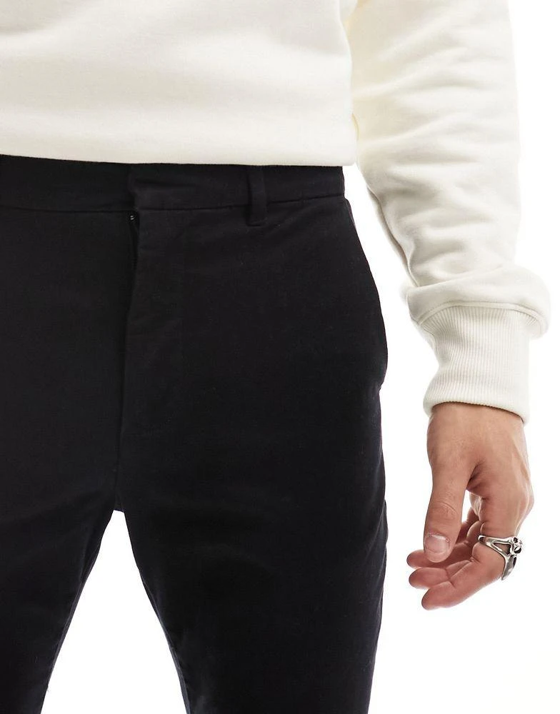 New Look New Look skinny chino in black 2